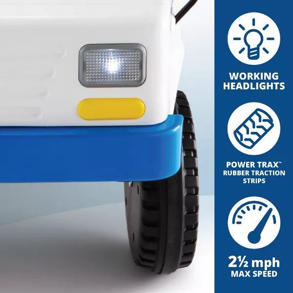 FLYBAR USPS ELECTRIC RIDE-ON TRUCK POWERED TOY AGES 3-5 60LB CAPACITY - WHITE - Brand New