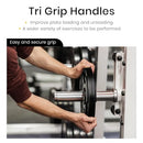 LIONSCOOL Olympic Grip Weight Plates, Adjustable Fit to Lift ZD-BAEF-9HF8, 35LB - Like New