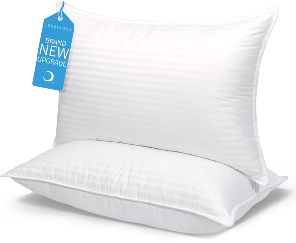 COZSINOOR BED PILLOWS QUEEN SIZE, HOTEL QUALITY, SET OF 2 - - Scratch & Dent
