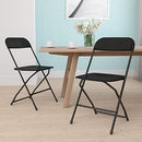Flash Furniture Hercules Series Plastic Folding Chairs for Parties Stackable 2pk - Brand New