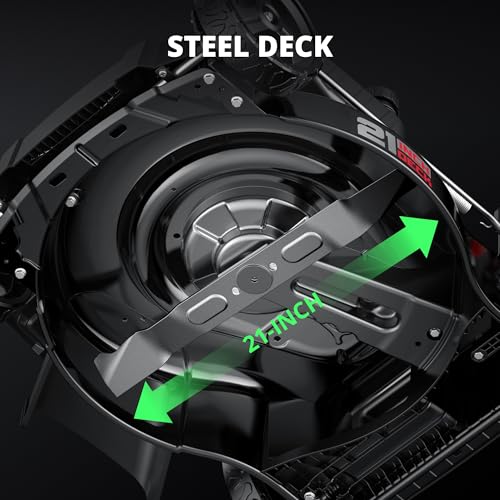 AMERISUN 21" STEEL DECK GAS LAWN MOWER 3-IN-1 PUSH MOWER AV8621P1 BLACK/RED - Brand New