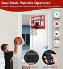 TINYTREK INDOOR MINI BASKETBALL HOOP DUAL LED LIGHT STRIPS ELECTRONIC - RED - Like New