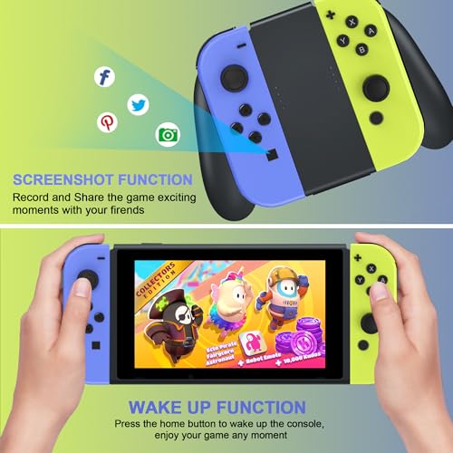 FAREMOCI SWITCH CONTROLLER REPLACEMENT FOR SWITCH OLED LITE - BLUE/YELLOW - Like New