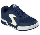 246106 Skechers Men's Viper Court Classic Pickleball Sneaker, Navy/Yellow,Size 9 - Brand New