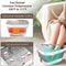 UNIFULL Foot Spa Bath Heat Massage Rollers Bubble Foot Pedicure Kit - WHITE - Like New