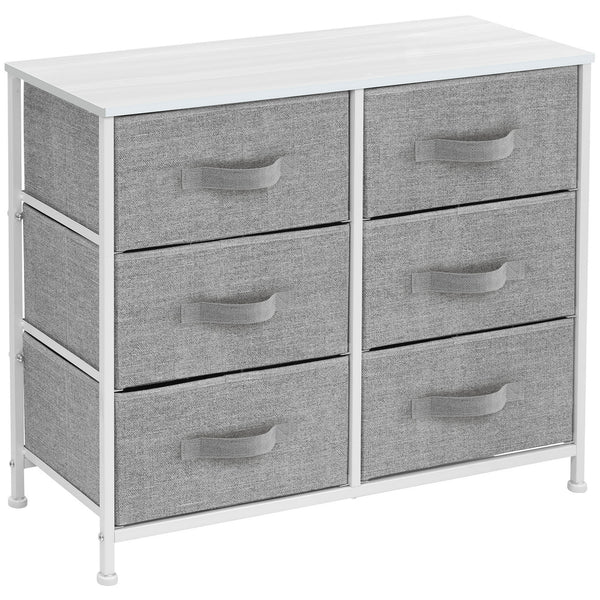 SORBUS DRESSER WITH 6 DRAWERS - WHITE - Like New