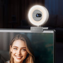 GUSGU G910 2K WEBCAM WITH MICROPHONE VIDEO STREAMING CAMERA - SILVER - Like New