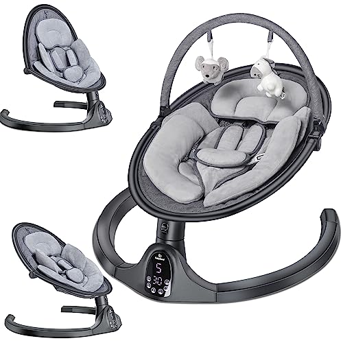 BABYBOND BABY SWINGS FOR INFANTS TO TODDLER | BLUETOOTH BABY SWING - BLACK - Like New