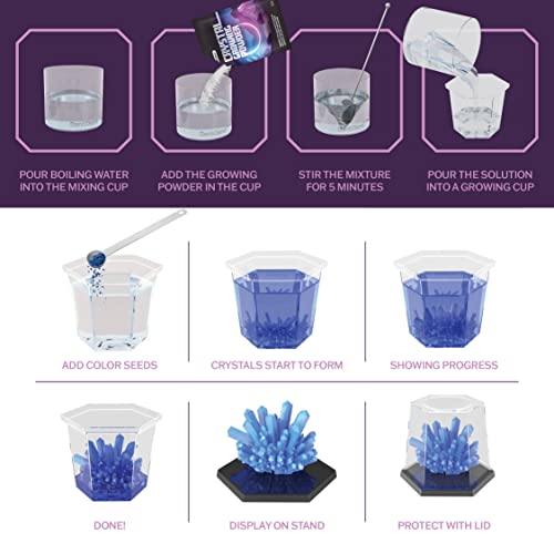 DAN&DARCI CRYSTAL GROWING KIT FOR KIDS SCIENCE EXPERIMENTS GIFTS - DD-062 - Brand New