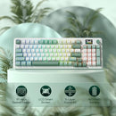 REDRAGON K719 PRO WIRED 95-KEY GASKET KEYBOARD TFT SCREEN KNOB - JADE/CLOUD - Like New