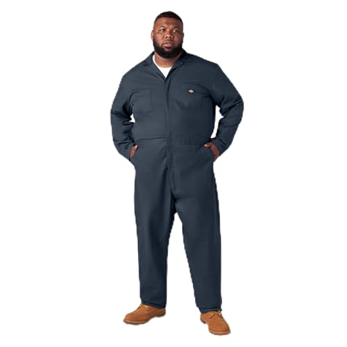 DICKIES LONG SLEEVE COVERALLS - SIZE: MEN 2XLT - DARK NAVY - Brand New