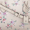 B09VKXG25C NINE WEST Aidenne Satchel Buff Floral One Size - NEW - Brand New
