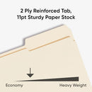 Smead File Folders Letter Size Reinforced 1/3-Cut Tab Assorted Positions 10334 - Brand New