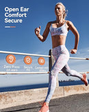 DEMICEA OPEN EAR SPORT HEADPHONES WIRELESS BONE CONDUCTION EARPHONES X6 - ORANGE - Like New