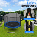 SERENELIFE 12FT TRAMPOLINE OUTDOOR EXTRA STABLE SLTRA12BL - BLACK/BLUE - Like New