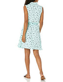 Amazon Essentials Women's Sleeveless Relaxed-Fit Woven (XS) Aqua Blue Poppy - Brand New