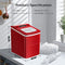 AGLUCKY Ice Makers Countertop with Self-Cleaning, 26.5lbs/24hrs Z5880 - RED Like New