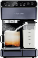 Chefman 6-in-1 Espresso Machine with Steamer - Black Like New