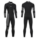 ZCCO MEN'S 5MM NEOPRENE WETSUIT ULTRA STRETCH FULL BODY DIVING - BLACK/GRAY - Brand New