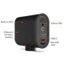LOGITECH MEVO START ALL-IN-ONE WIRELESS LIVESTREAMING CAMERA (3-PACK) - BLACK - Like New