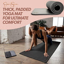 JESSICA SIMPSON YOGA MAT EXTRA THICK PILATES MAT WITH CARRYING STRAP LEOPARD - Brand New