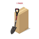 KYLIN Multi-Purpose Mini Round Point Shovel w/Fiberglass D-Handle - 1-Pack - Brand New