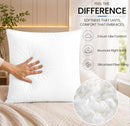 Hannah Linen Throw Pillow Inserts 22x22 4 Pack Square Cushion Pillow Forms - Brand New