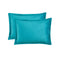 NESTL PREMIUM FLANNEL DUVET COVER SET 3 PC REVERSIBLE QUEEN - TEAL - Like New