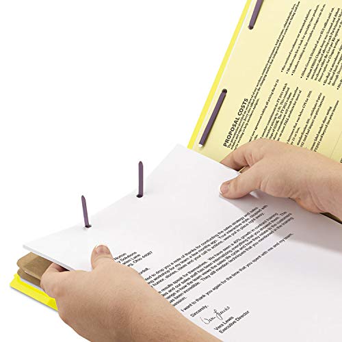 SMEAD 19034 PRESSBOARD CLASSIFICATION FOLDERS LEGAL YELLOW 10/BOX - Brand New