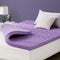 IULULU MATTRESS TOPPER QUEEN - 3 INCH 5-ZONE GEL INFUSED MEMORY FOAM - PURPLE - Like New