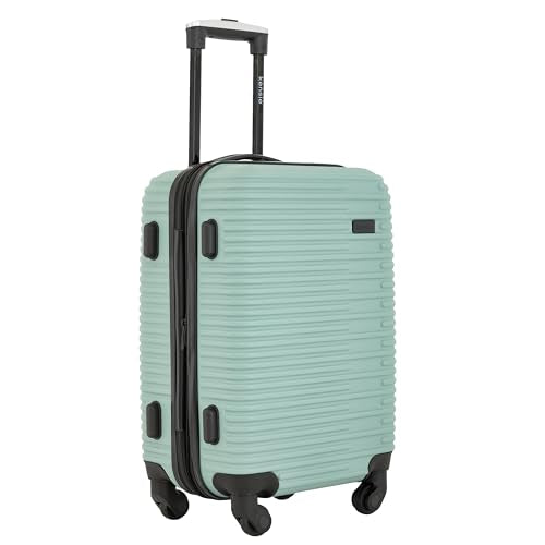 KENSIE WOMEN'S HILLSBORO LUGGAGE & TRAVEL BAGS SET, 20" CARRY-ONS GRANITE GREEN - Brand New