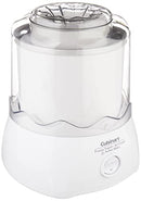 CUISINART ICE-20P1 AUTOMATIC 1.5 QUART FROZEN YOGURT ICE CREAM MAKER - WHITE - Like New