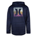 HURLEY BOYS' LONG SLEEVE HOODED T-SHIRT SIZE: YOUTH M - OBSIDIAN HEATHER - Brand New