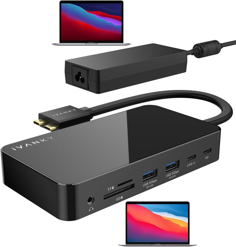 iVANKY FusionDock 1 MacBook Pro Docking Station with 150W Power Adapter - BLACK - Like New