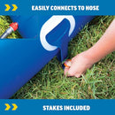 WOW SPORTS MEGA WATER SLIDE GIANT BACKYARD SLIDE WITH SPRINKLER - BLUE - Like New