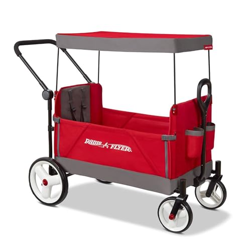 Radio Flyer Wagon for Kids Baby Stroller Outside Toys Rolling Cart Red/Black - Brand New