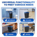 PLASTIC PRINCE 10 GALLON TRASH CAN BLACK WASTE BASKET FOR BATHROOM KITCHEN - Like New