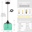 RAINLIGHTING 1 Light Hanging Kitchen Island Light Fixtures 6.1"Glass 3 Pack - Brand New