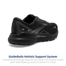 1103911D020 BROOKS MEN’S ADRENALINE GTS 23 SUPPORTIVE RUNNING BLACK/BLACK/EBONY - Like New