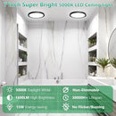 Brightever Black LED Flush Mount Ceiling Light Fixtures 7 Inch - Scratch & Dent