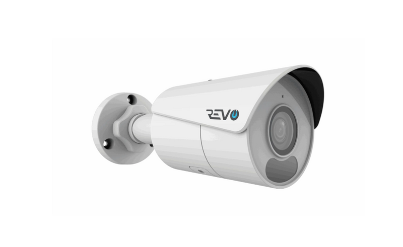 REVO ULTRA BLUE SERIES 4K IR BULLET CAMERA BUILT-IN MIC 60FT PRE-MADE CABLE - Brand New