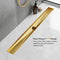 NEODRAIN 24-IN BRUSHED BRASS RECTANGULAR LINEAR SHOWER DRAIN - GOLD - Like New