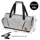 Bongo Fitness Gym Bag and Towel, Duffel Bag, GymTowel BFGB1 - Black/Grey - Brand New