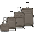 TOTAL TRAVELWARE CHARLESTON 4 PIECE LUGGAGE SET 29", 25", 20", 15" - MOCHA - Like New
