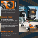 SuperHandy 3 Wheel Folding Mobility Scooter Electric Long Range GUT140 - Orange Like New