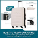 AMERICAN TOURISTER WESTRIDGE HARDSHELL LUGGAGE SET 3 PIECE MORNING LIGHT PINK - Brand New