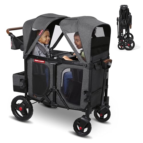 RADIO FLYER BABY STROLLER, WAGON FOR KIDS, OUTSIDE TOYS FOR TODDLERS - GRAY - Brand New