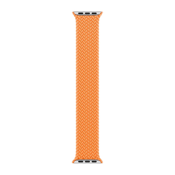 APPLE WATCH 45MM BRAIDED SOLO LOOP SIZE 6 BRIGHT ORANGE - Like New