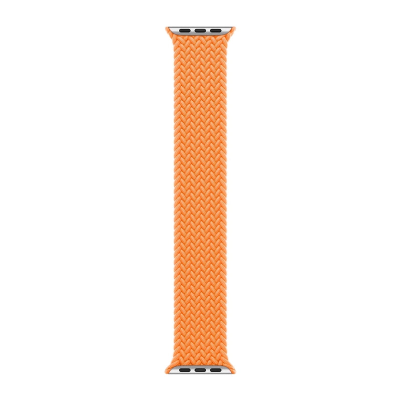 APPLE WATCH 45MM BRAIDED SOLO LOOP SIZE 6 BRIGHT ORANGE - Like New