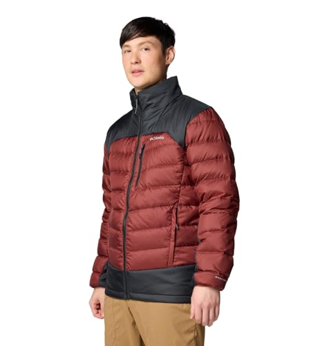 COLUMBIA MEN'S AUTUMN PARK II DOWN JACKET SIZE: MEN L SPICE/BLACK - Brand New
